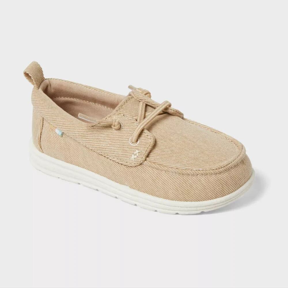 Cat & Jack Toddler Bobby Slip On Boat Sneakers Size 5T Khaki